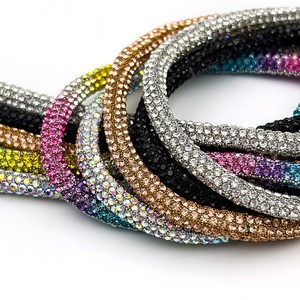 Cordon de 6 mm en strass et perles de <span class=keywords><strong>millet</strong></span>, pour téléphone portable ou accessoires de bijoux DIY, vente en gros - Product Image 2