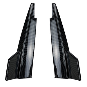 Mercedes-Benz CLA-Class Rear Bumper Corner Cover Piano Black Carbon Fiber Texture PP Material for 2013-2019 Retrofit Upgrade - Product Image 3
