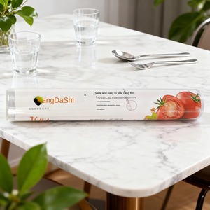 Rotoli di <span class=keywords><strong>Film</strong></span> <span class=keywords><strong>Estensibile</strong></span> Barriera in PE a Strappo per Alimenti, Ecologici, Extra Larghi, Più Comodi, Più Puliti, Igienici, Appositamente Progettati - Product Image 5