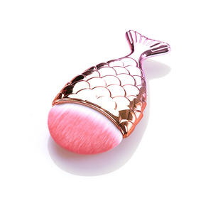 Pinceau de maquillage pour femmes, simple, Portable, dégradé, sirène poisson, voyage, fond de teint <span class=keywords><strong>BB</strong></span> crème, 1 pièce - Product Image 2