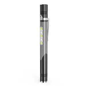 Led Mini Electric Usb Charging Light Source Portable Pen Light Pen Clamp Household Multi-Functional Flashlight