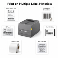 Harga Pabrik Printer Label Barcode Thermal Transfer Langsung 4 Inch Desktop 203dpi USB Ribbon Pengiriman Tahan Lama
