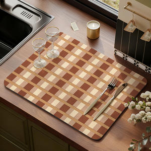 Tapete de Cocina Shuran, Rectangular a Cuadros, 30x40cm, 40x50cm, 50x60cm, PVC Lavable, Aislante Térmico, para Encimera - Product Image 2