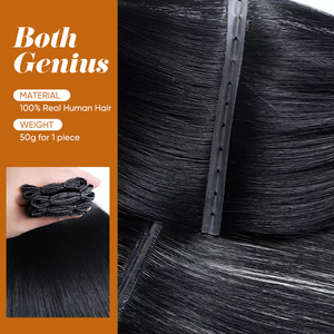 डबल खींचा रेमी यूरोपीयन मानव बाल तितली प्रतिभाशाली बालों के लिए मध्य हाथ से बंधे हुए बुनाई नरम चमकदार एक्सटेंशन - Product Image 5