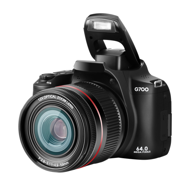 Winait 4K DSLR Camera with 3.0'' IPS Screen and 12 X Optical Zoom Digital Camera