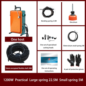 Desatascador de drenaje Manual de doble manija, Kit de Cable de resorte Flexible, par máximo para el hogar, fregadero de inodoro, tubería de bañera, obstrucción obstinada - Product Image 4