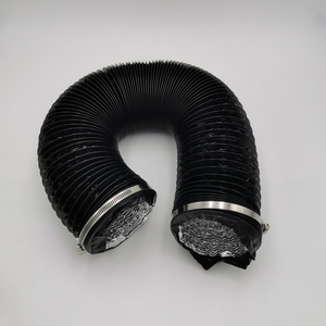 Conducto de aire flexible de papel de aluminio de PVC no aislado de 25 pies con 2 abrazaderas Piezas de sistema HVAC de 6 pulgadas - Product Image 5