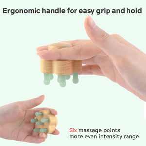 Outil <span class=keywords><strong>de</strong></span> massage du cuir chevelu en bois et <span class=keywords><strong>pierre</strong></span> <span class=keywords><strong>de</strong></span> jade, peigne <span class=keywords><strong>Gua</strong></span> <span class=keywords><strong>Sha</strong></span> pour application blanchissante sur le visage - Product Image 2