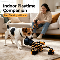 Juguete Masticable para Perros con Forma de Calavera de Peluche - Popular para la Interacción Diaria