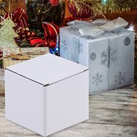 Boîtes postales blanches ondulées simples recyclées écologiques personnalisées