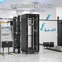 Armoire réseau 42U conçue en usine Support de serveur télécom de 19 pouces Capacité 4U/6U/12U/42U pour mur de centres de données