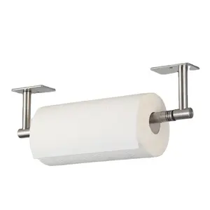 Double Post Flexible Pivot Large TP Holder SUS 304 Stainless Steel Wall Mounted Toilet Paper Towel Holder