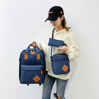 Usine directement en gros 3 pièces en 1 Pack Business Style 15.6 pouces sac à dos pour ordinateur portable avec pochette à crayons