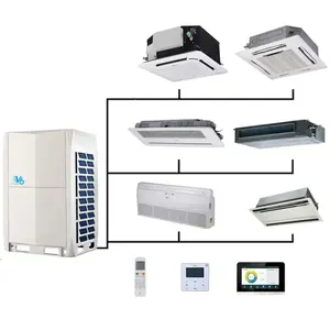 Pemasok R410A Unit terpisah Inverter Multi AC VRV Harga AC tengah saluran hibrida sistem VRF pendingin udara