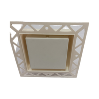 Évents en acier et en plastique de conception moderne avec des os pour l'installation de plafonds de radiateur de chauffage et de climatisation d'air de retour