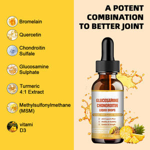 OEM ODM Glucosamine liquide orale pour adultes, sulfate de chondroïtine, MSM, gouttes, complément alimentaire 60 ml, curcuma, encens, quercétine, bromélaïne - Product Image 4