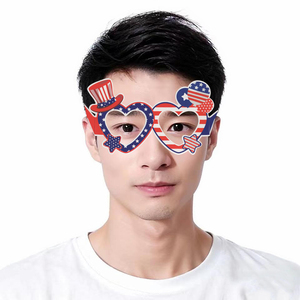 Xieli Nuevo Día de la Independencia Dibujos Animados Fiesta Decoración Gafas Gafas de Papel Desechables - Product Image 6