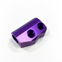 High-precision Thread Cutting Cnc Machining Aluminum Accessory Low Scrap Rates Grey purple Anodized Motor Part Strict Tolerance