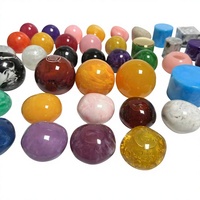 Couvercles et bouchons de parfum en résine agate, formes multiples, colorés, ronds, en forme de boule, diamètres 35mm, 38mm, 50mm