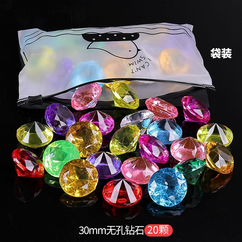 20 diamants de 30 mm sans trous (en sachet)