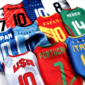Maglia da Calcio per <span class=keywords><strong>Cani</strong></span> Argentina 2026 Nazionale Traspirante Gilet da Calcio Personalizzabile per <span class=keywords><strong>Cani</strong></span> - Product Image 2