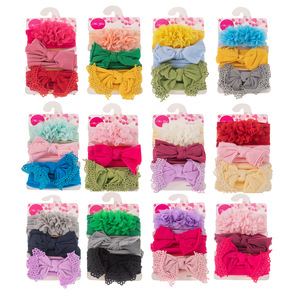 Tracy e Herry 3 pz/set Colorato Dell'arco Delle Ragazze Hairband Set Nastro Elastico Del Bambino Copricapo Bambini <span class=keywords><strong>Fascia</strong></span> Dei <span class=keywords><strong>Capelli</strong></span> Della Ragazza Bow Knot - Product Image 2