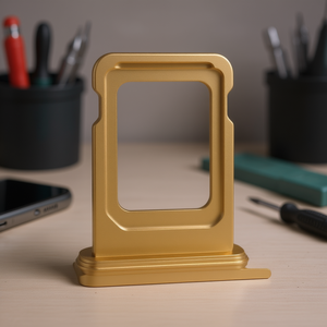 Bandeja para Tarjeta SIM para iPhone 15 Pro 15 Pro Max Dorado - Product Image 3