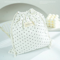 Sac de rangement en polyester à cordon de serrage, motif lettres, style niche, nouveau design - Mini pochette portable mignonne pour transporter clés et portefeuille
