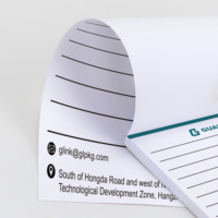 Bloc-notes de bureau personnalisé avec logo d'entreprise imprimé, papier ligné pour mémos professionnels
