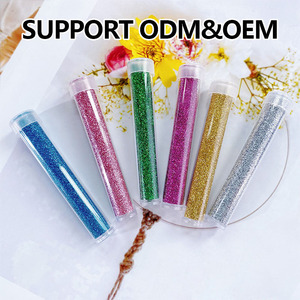 ผงแวววาวละเอียดพิเศษแบบโฮโลแกรมสำหรับทำจากเรซิ่นแบบพกพาผงแวววาวละเอียดพิเศษสำหรับทำเล็บเทียนงานฝีมือกากเพชรสีเงิน - Product Image 3