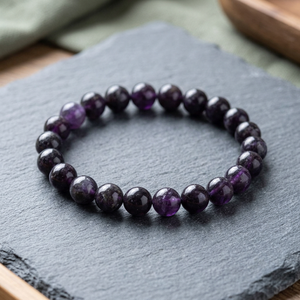 Classic Natural Agate Beaded <b>Bracelet</b> Unisex Stone Jewelry Gift Style <b>Healing</b> Crystal Rhinestone Gujarat - Product Image 2
