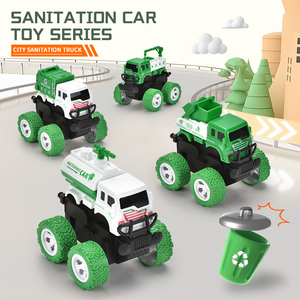 Inerzia per bambini <span class=keywords><strong>camion</strong></span> della spazzatura <span class=keywords><strong>giocattolo</strong></span> di 360 gradi rotazione acrobatica fuoristrada città veicolo igienico-sanitario - Product Image 2