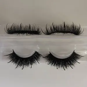 Großhandel 3d 18mm Nerz Wimpern 100% Real Nerz Natural Look Wispy Lashes Strip