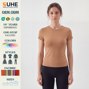 Camiseta Ajustada para Mujer SUHE, Suave como la Mantequilla, Ecológica, Elástica en 4 Direcciones, Ligera, Transpirable, de Secado Rápido, Anti-Pilling, para Todas las Temporadas - Product Image 2
