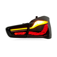 Luces Traseras LED Nuevas de Fábrica en Oferta para BMW Serie 1 Modelos F20 F21 15-18 Estilo GTS Diseño Rojo Ahumado con Efecto de Luz Fluida