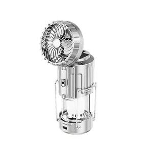 Outdoor Solar Powered Electric Fan Light LED Camping <b>Lantern</b> Portable With Fan And Light For Outdoor Use - Product Image 3