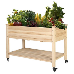 <span class=keywords><strong>Jardinière</strong></span> surélevée en cèdre au design moderne, portable, <span class=keywords><strong>rectangulaire</strong></span>, en <span class=keywords><strong>bois</strong></span>, pour l'horticulture extérieure, écologique - Product Image 3