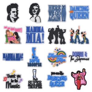 2025 nuevos encantos de zuecos de cartón DISEÑO DE Inglaterra zapatos encanto para decoración de zapatos <span class=keywords><strong>Mamamia</strong></span> música zapato encanto - Product Image 1