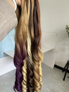 New Look French Curl 75g Silky Loose Wave intrecciare i capelli Attachment spagnolo Pony Style Up & Down Ombre - Product Image 5