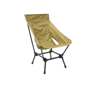 2023 Multi-functional Height Adjustable Oxford Cloth Folding Camping Chair Beach Chair With Side Pocket