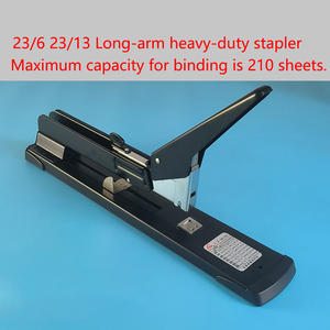 Nouvelle <span class=keywords><strong>agrafeuse</strong></span> à <span class=keywords><strong>papier</strong></span> manuelle à grand bras long en métal de grande capacité personnalisée pour le bureau - Product Image 5