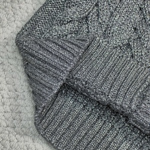 <span class=keywords><strong>Cardigan</strong></span> Corto da Donna, Serie Medievale in Fibra di <span class=keywords><strong>Viscosa</strong></span> con Scollo a V e Tessitura a Filo - Product Image 6