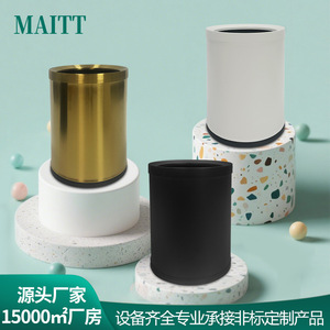 Poubelle sans couvercle à double compartiment, moderne et minimaliste, de haute qualité, pour la maison (salon, cuisine, chambre, salle de bain). - Product Image 3