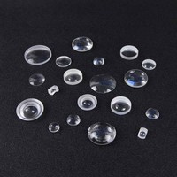 Lentille asphérique de 25,4 mm, EFL 40 mm, verre moulé, optique collimatrice pour systèmes à diode laser et LED
