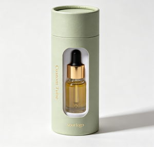 Custom Printed Biodegradable Reusable Round Paper Tube Cosmetic Bottle Packaging, High-End Kraft Cylinder Container for Skincare - Product Image 5