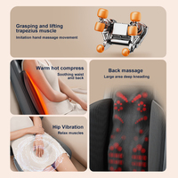 Coussin de massage électrique à points fixes Shiatsu pour le bas du dos, massage thaïlandais complet du dos et des fesses, siège de massage vibrant