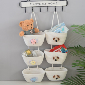 Christmas Tree Three-layer Cotton Storage Rack <b>Foldable</b> Hanging <b>Basket</b> for Bedroom Living Room & Hallway Decor - Product Image 4