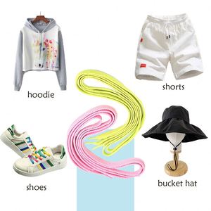 Polyester & Rubber Shoelace Webbing <b>Elastic</b> High Tenacity Thick Durable Narrow Use on Shoes - Product Image 6