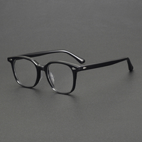 8099 buena calidad Retro acetato gafas Unisex mujeres hombres anteojos marco Vintage exquisito diseño marco óptico