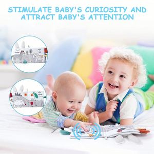 Livres doux au toucher pour bébés de 6 mois et plus, jouets sensoriels d'apprentissage précoce - Product Image 4